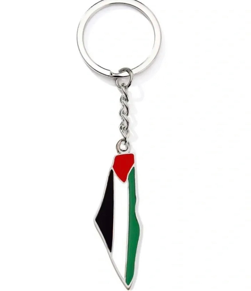 Palestine Map Keyring