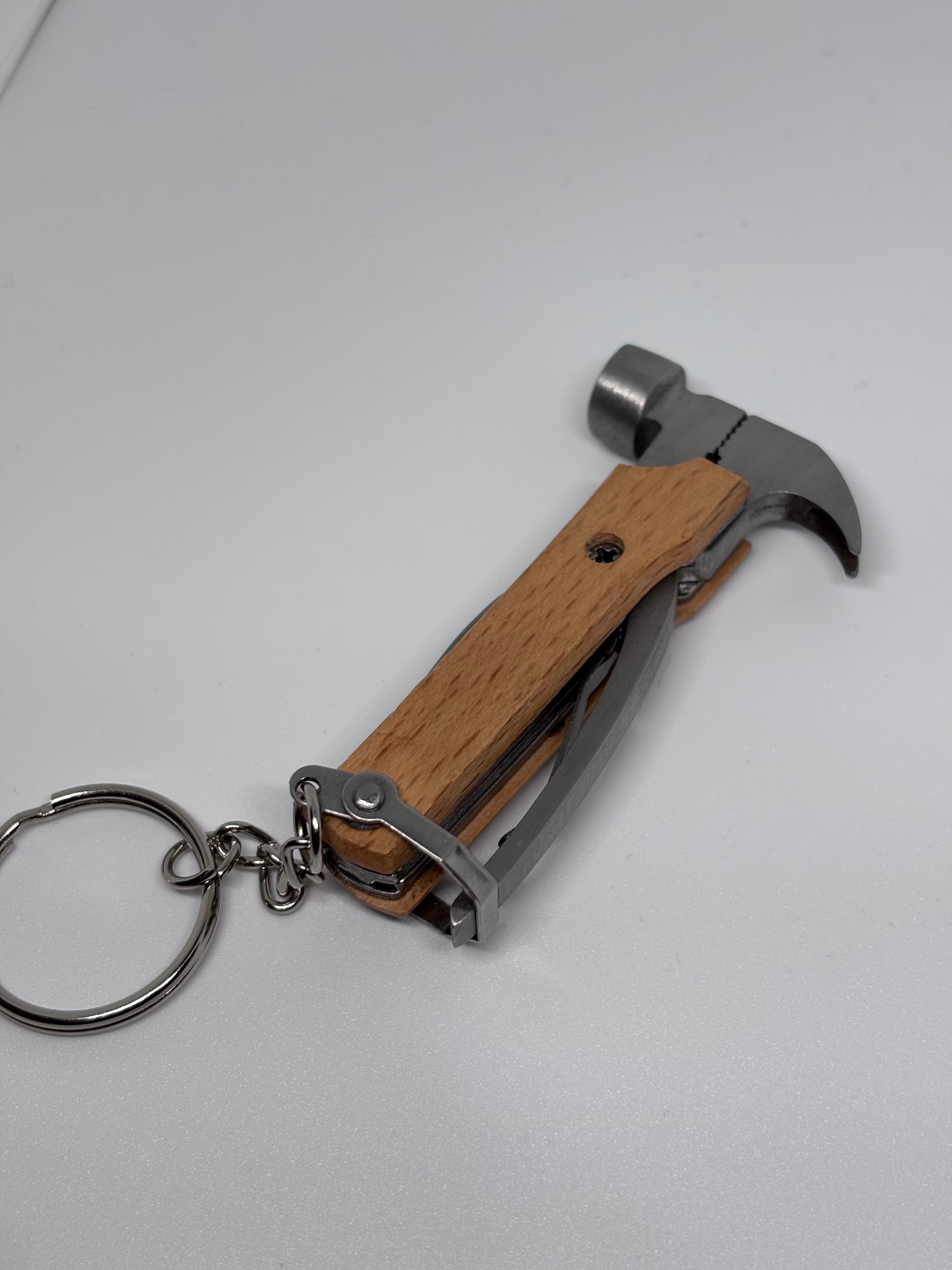 Miniature Hammer Multitool Keyring