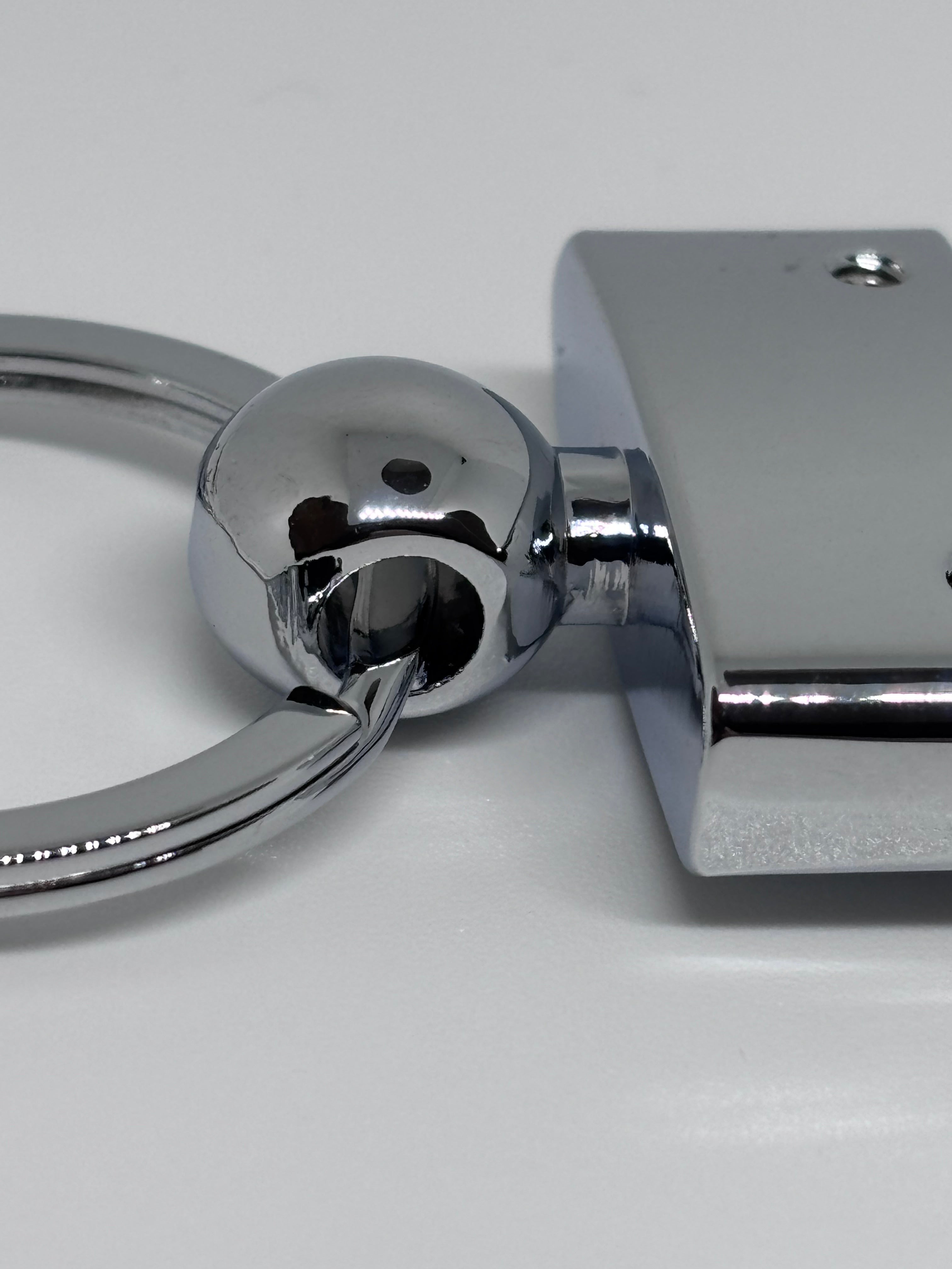 Leather Loop Keyring (Dark Brown)