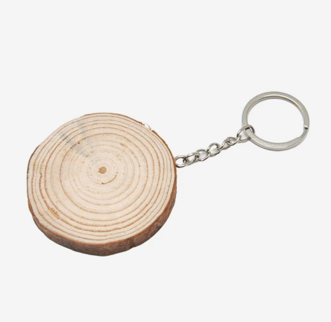 Pine Wood Keyring